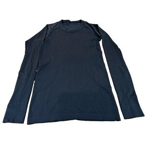 Lululemon Shirt Swiftly Tech Long Sleeve Womens Black Swift Stride Size 4